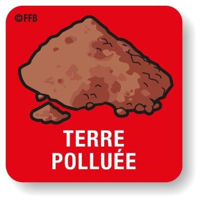 Pictogramme FFB — Terre polluée